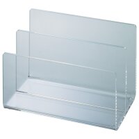 MAUL Kartenständer Acryl mit 2 Fächern, glasklar