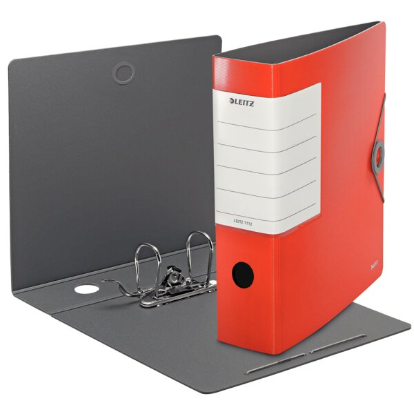 LEITZ Classeur Solide, 180 degrés, 82 mm, blanc