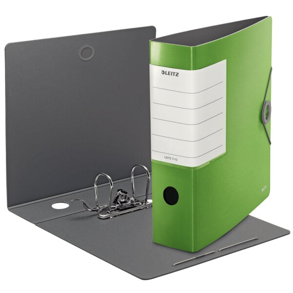LEITZ Classeur Solide, 180 degrés, 82 mm, vert clair