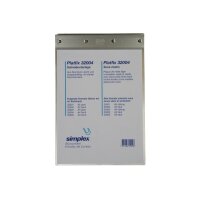 SIMPLEX Schreibplatte Platfix 32004 aluminium, für...