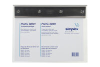 SIMPLEX Sous-main Platfix 32001 aluminium, pour A5...
