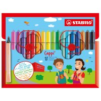 STABILO Feutre Cappi, étui en carton de 12