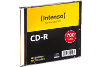 INTENSO CD-R Slim 80MIN 700MB 1001622 52X 10 Pcs