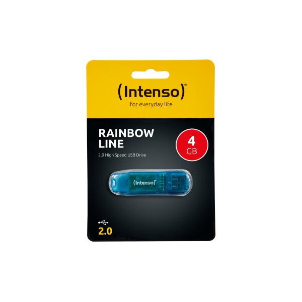 INTENSO USB-Stick Rainbow Line 4GB 3502450 USB 2.0 blue