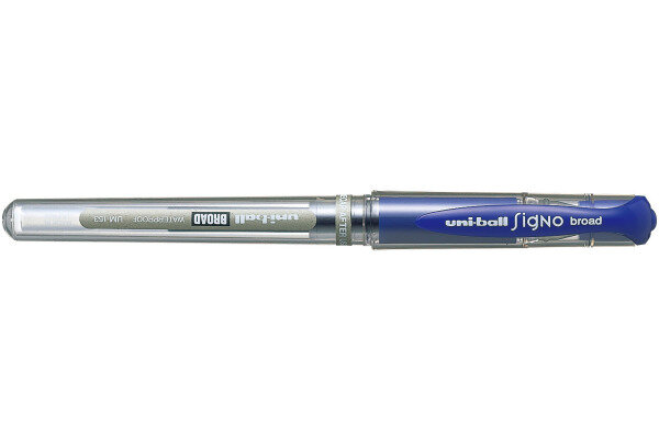 UNI-BALL Signo Broad 1mm UM-153 BLUE bleu