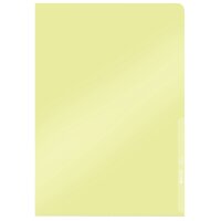LEITZ pochette coin Premium, format A4, PVC, jaune, 0,15 mm