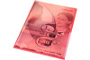 LEITZ Sichthüllen Premium A4 41000025 rot, 0,15mm 100 Stück