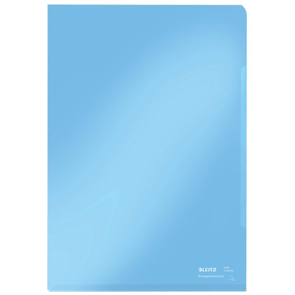 LEITZ Sichth&uuml;lle Super Premium, A4, PVC, blau, 0,15 mm