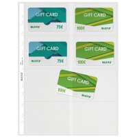 LEITZ Pochette perforée pour 16 cartes de visite,...