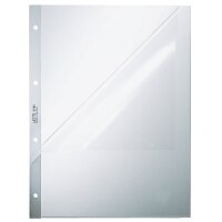 LEITZ Pochette perforée, A4, en PP, 0,09 mm,...