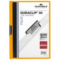 DURABLE Klemmhefter DURACLIP ORIGINAL 30, DIN A4, orange