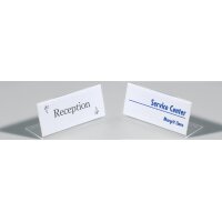 DURABLE Porte-noms pour table en forme L, en acrylique