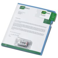 DURABLE pochette dictée, DIN A4, en plastique, bleu