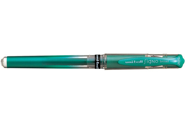 UNI-BALL Signo Broad 1mm UM153MET.GRE vert-métalic