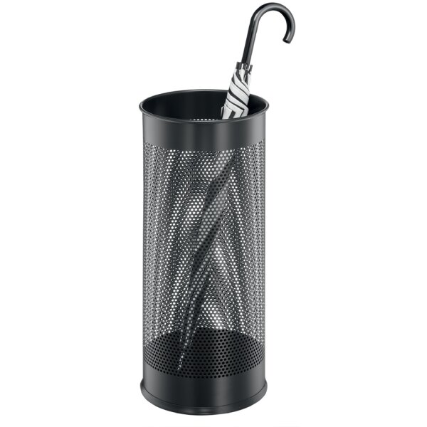DURABLE Porte-parapluie en m&eacute;tal, rond, argent m&eacute;tallis&eacute;