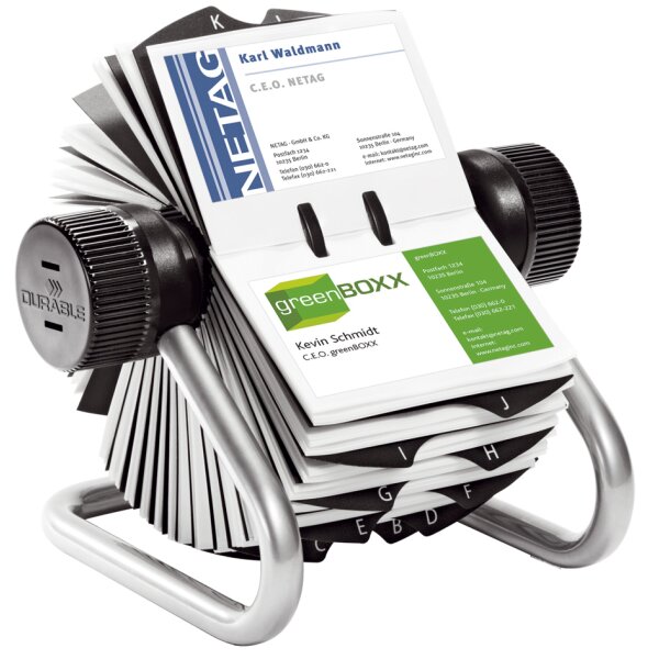 DURABLE Visitenkartenkartei VISIFIX, schwarz