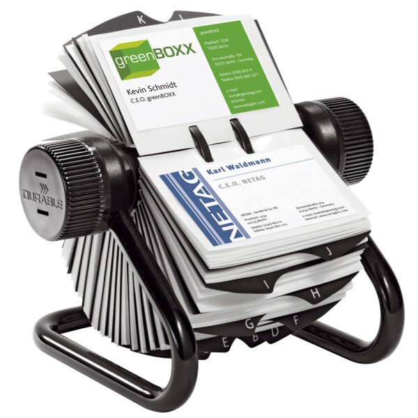 DURABLE Visitenkartenkartei VISIFIX, silber