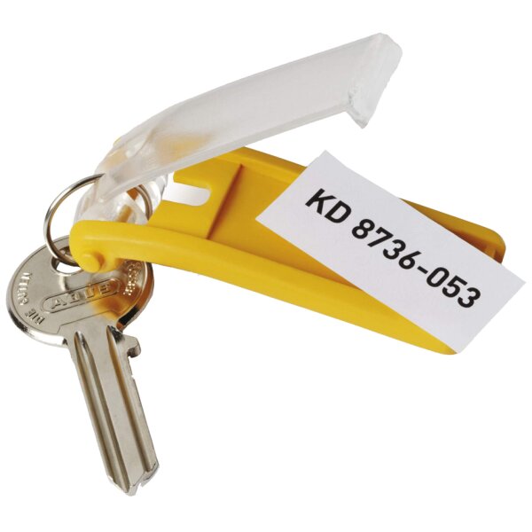 DURABLE Schlüsselanhänger KEY CLIP, gelb