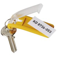 DURABLE Schlüsselanhänger KEY CLIP, gelb