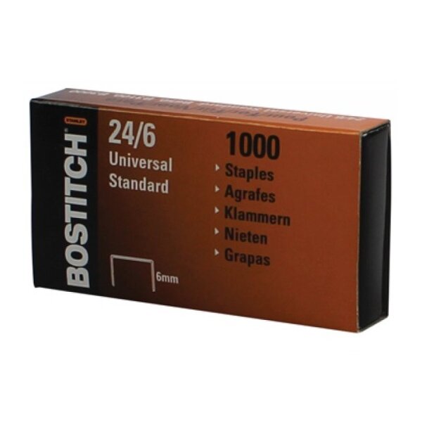 BOSTITCH Heftklammern 24/6 mm 2461MGAL 1000 St&uuml;ck