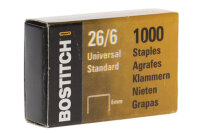 BOSTITCH Agrafes 26/6 mm 26061MGAL 1000 pièces