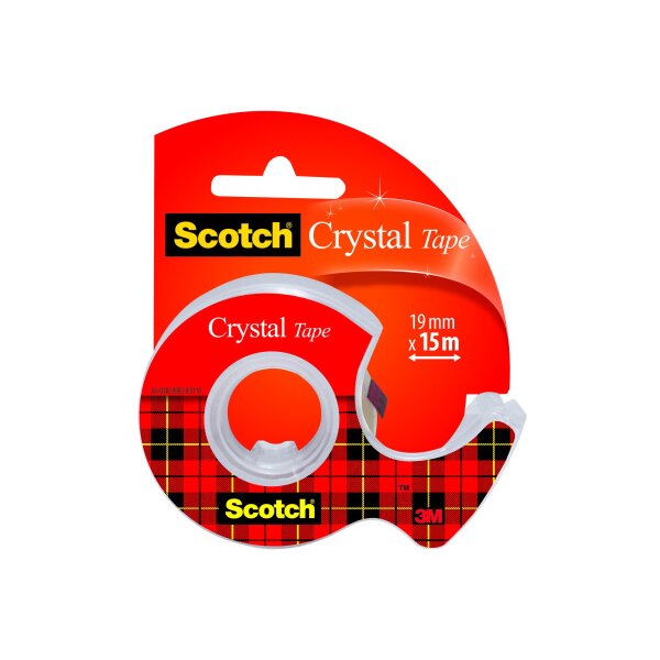 SCOTCH Crystal Tape 600 19mmx15m 6-1915D mit Abroller