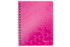LEITZ Bloc-notes WOW PP A5 46410023 pink quadrillé