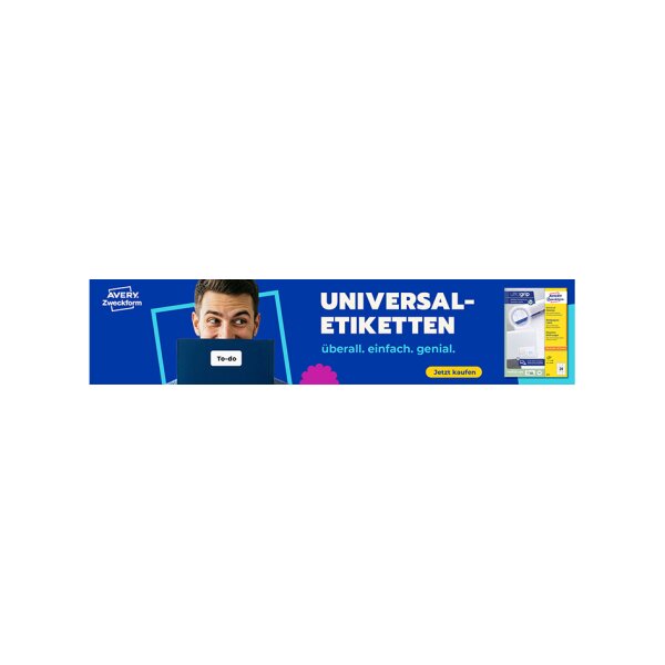 AVERY Zweckform Universal-Etiketten Office&amp;Home, 70 x 36 mm