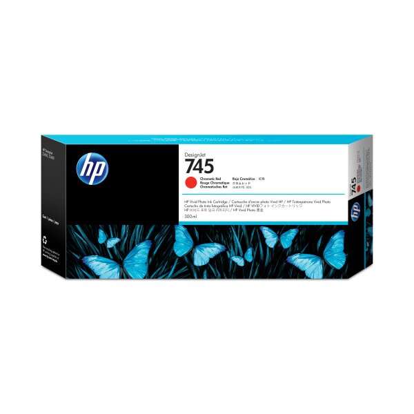 HP Tintenpatrone 745 chrom. red F9K06A DesignJet Z5600 300ml