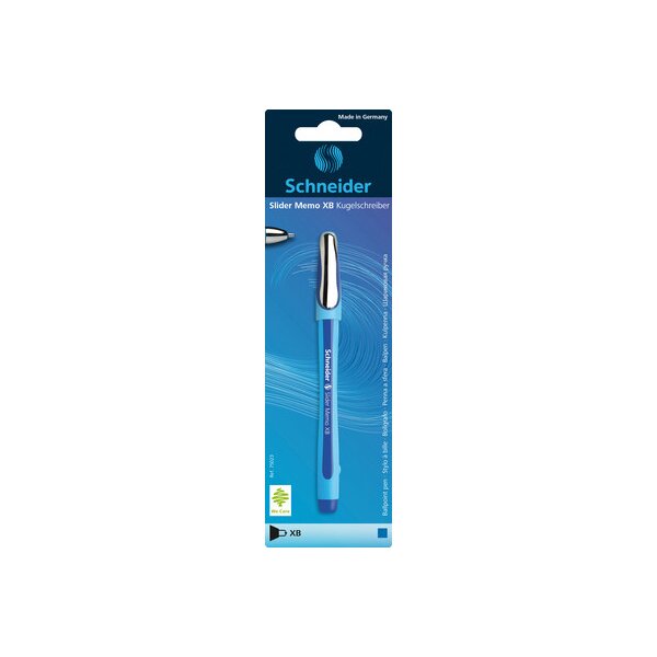 SCHNEIDER Kugelschreiber Memo 1.4mm 75023 blau Blister