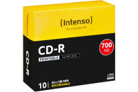 INTENSO CD-R Slim 80MIN 700MB 1801622 52x Printable 10 Pcs