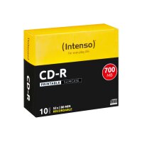 INTENSO CD-R Slim 80MIN/700MB 1801622 52x Printable 10 Pcs