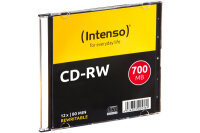 INTENSO CD-RW Slim 80MIN 700MB 2801622 12x 10 Pcs