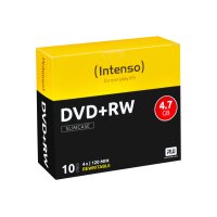 INTENSO DVD+RW Slim 4.7GB 4211632 4x 10 Pcs