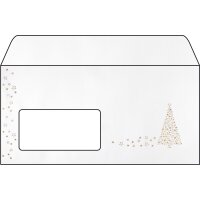 sigel Weihnachts-Umschlag "Golden Tree", DIN lang