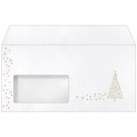 sigel Weihnachts-Umschlag "Golden Tree", DIN lang