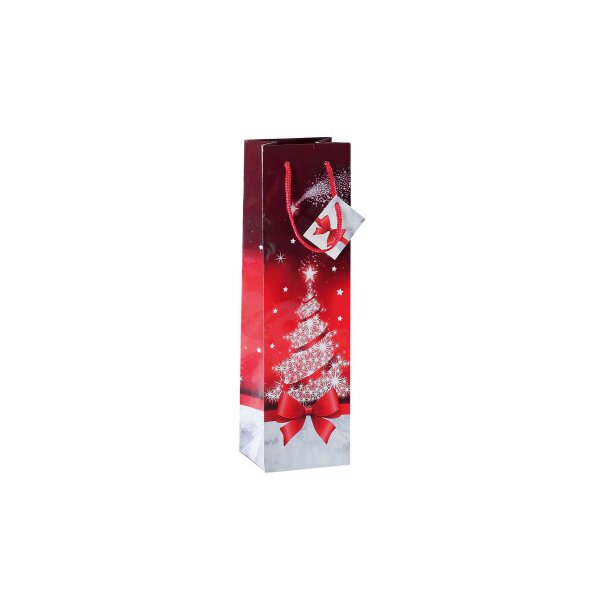 SIGEL Geschenktasche Sparkling Tree GT024 Glanz 100x350x80mm 5 Stk.