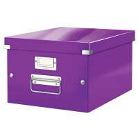 LEITZ Ablagebox Click & Store WOW, DIN A4, violett