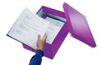 LEITZ Click&Store WOW Box M 60440062 violet 22x16x28.2cm