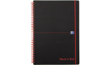 OXFORD Buch Black n Red A4 400047654 kariert, 90g 70 Blatt