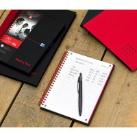 Oxford bloc-notes Black n Red - à reliure, A4,...