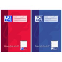 Oxford Hausaufgabenheft, DIN A5, 48 Blatt, farbig sortiert