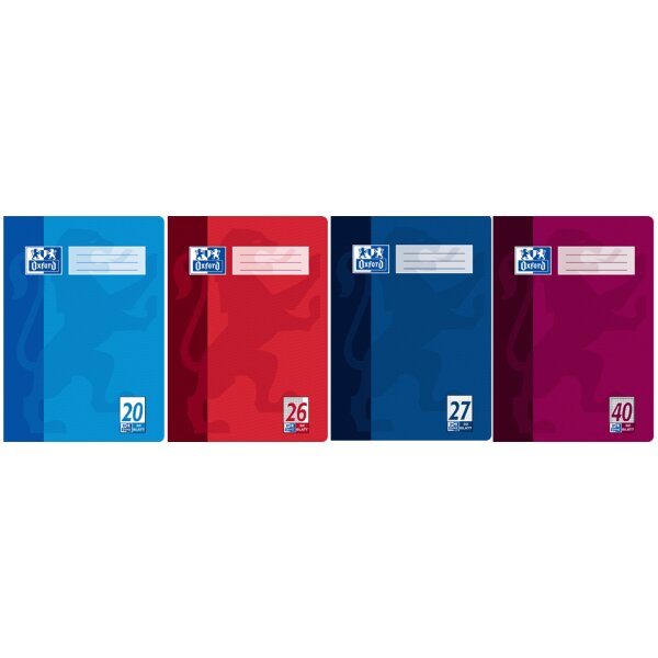 Oxford cahier scolaire, format A4, lin&eacute;ature 21 / lign&eacute;