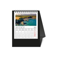 NOVOS Tischkalender Europa 2027 500053 1M/1S schwarz ML...