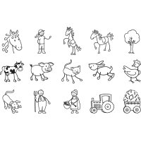 HEYDA Motivstempel-Set "Pferdchen &...