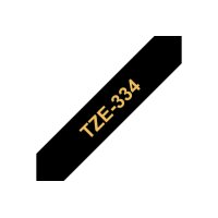 PTOUCH Ruban, laminé or/noir TZe-334 PT-1280VP 12 mm
