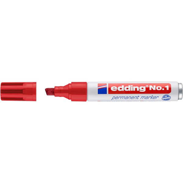 EDDING Permanent Marker No. 1 1-5mm 1-2 rouge