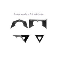 MAGNETOPLAN Präsentationswand 4-teilig 1101004 Filz grau 5185x1800mm