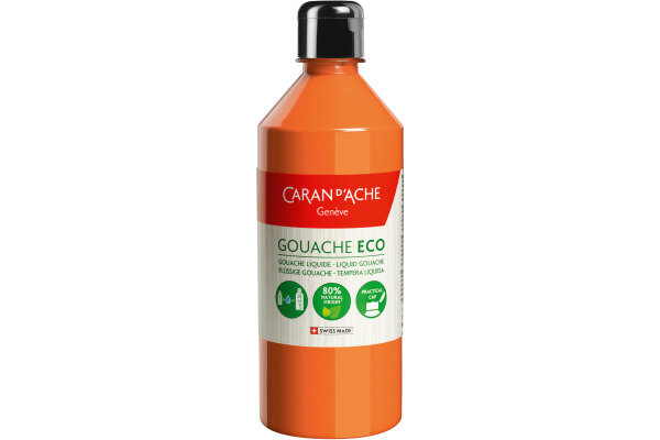 CARAN DACHE Couleur opaq.Gouache Eco 500ml 2370.030 orange liquide