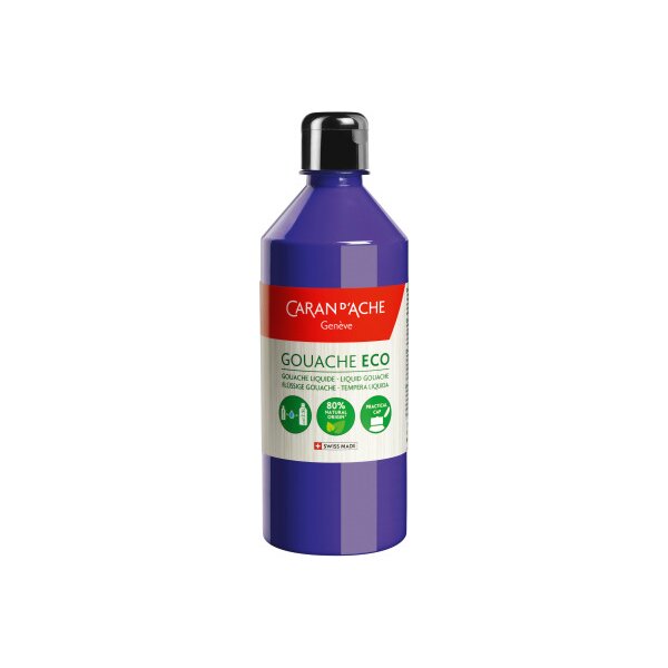 CARAN DACHE Deckfarbe Gouache Eco 500ml 2370.120 violett fl&uuml;ssig